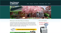 Desktop Screenshot of easthanoverlibrary.com